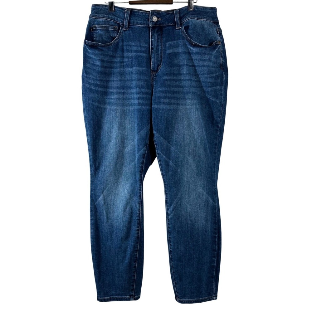 Judy Blue Slim Fit High Rise Cotton Blend Medium Wash Jeans Size 16W